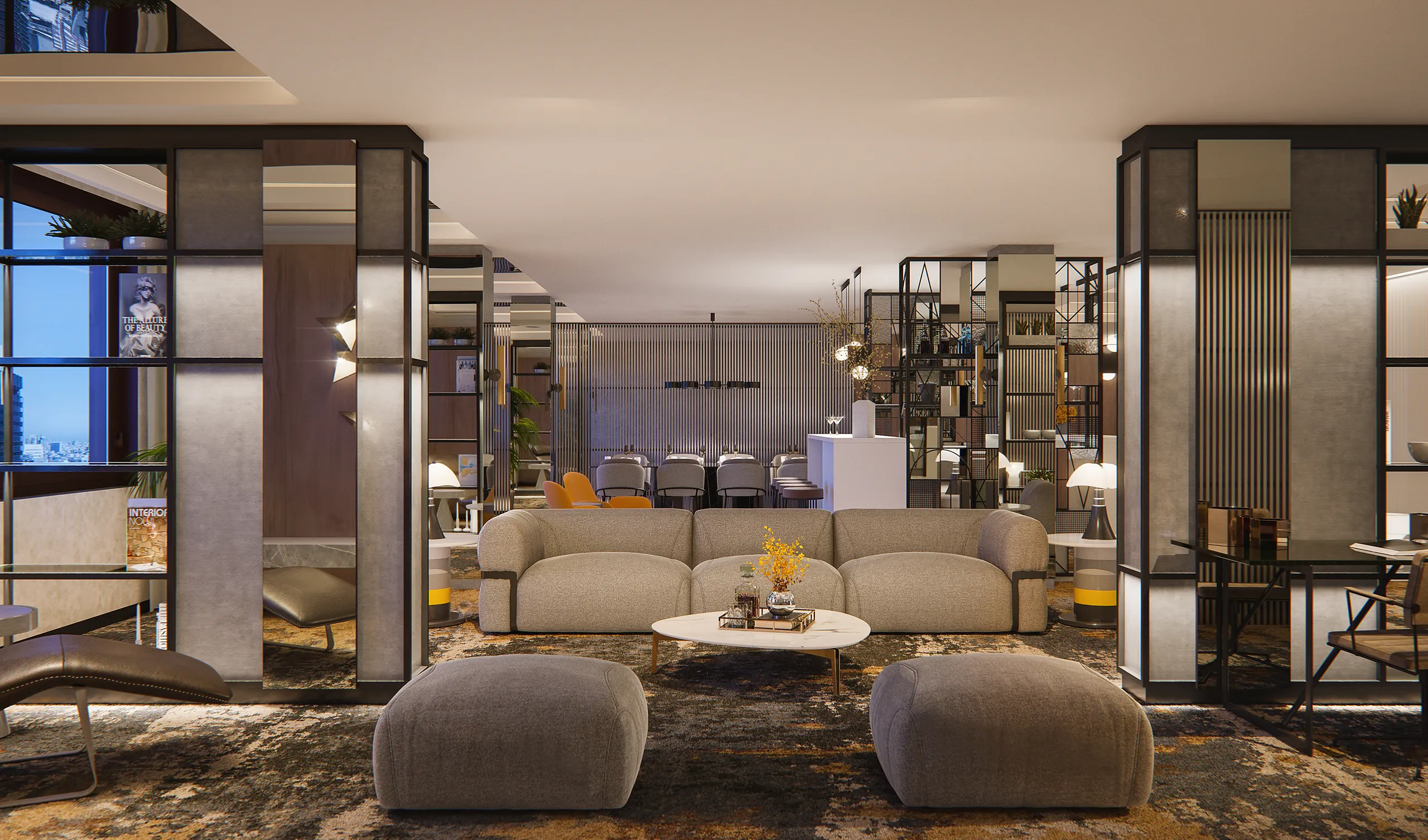Hotel Sofia Barcelona Barcelona Common Areas Architectural Rendering