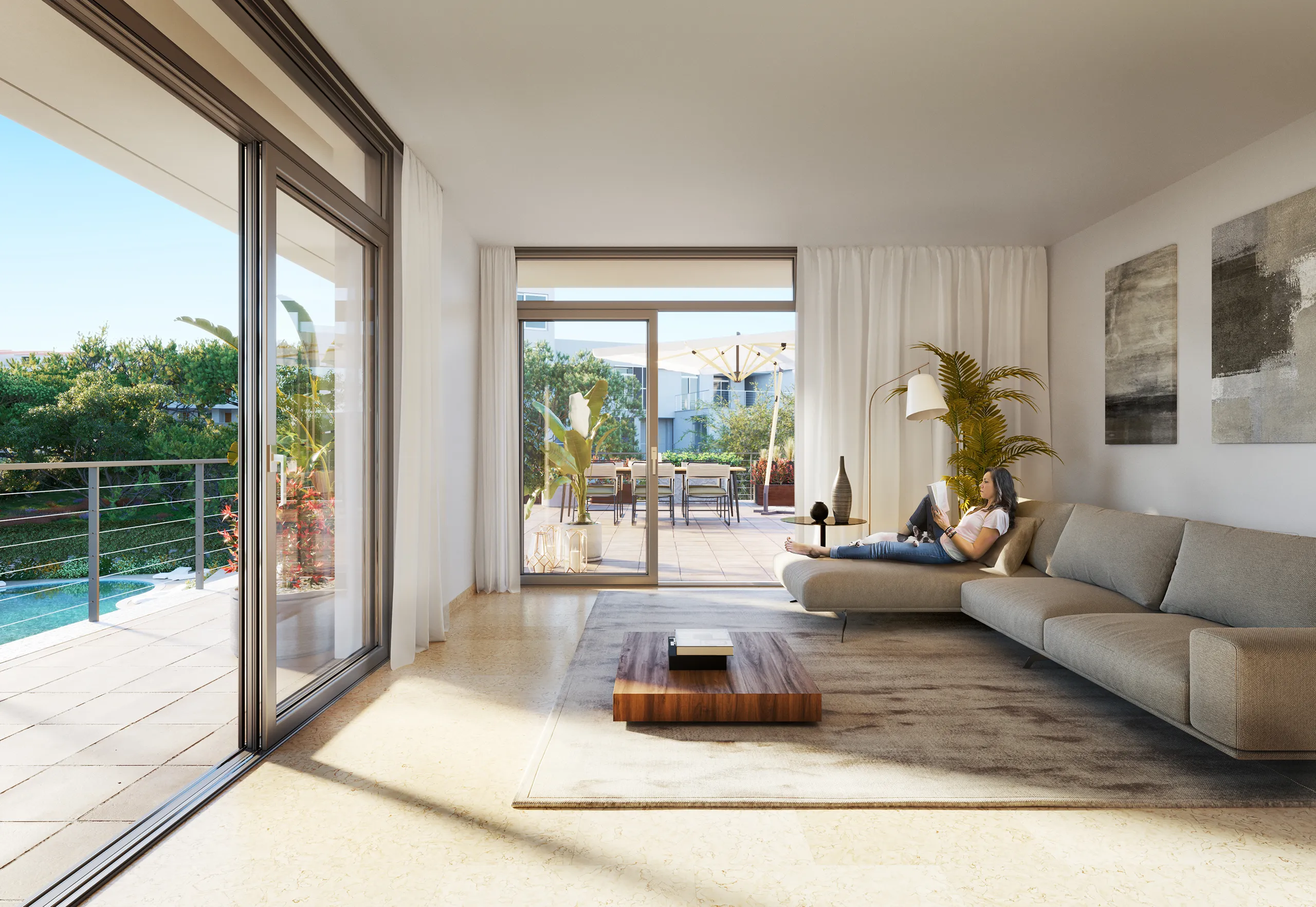 Pisos Tres Pinzons Magaluf Mallorca Balcony Photorealistic Vr