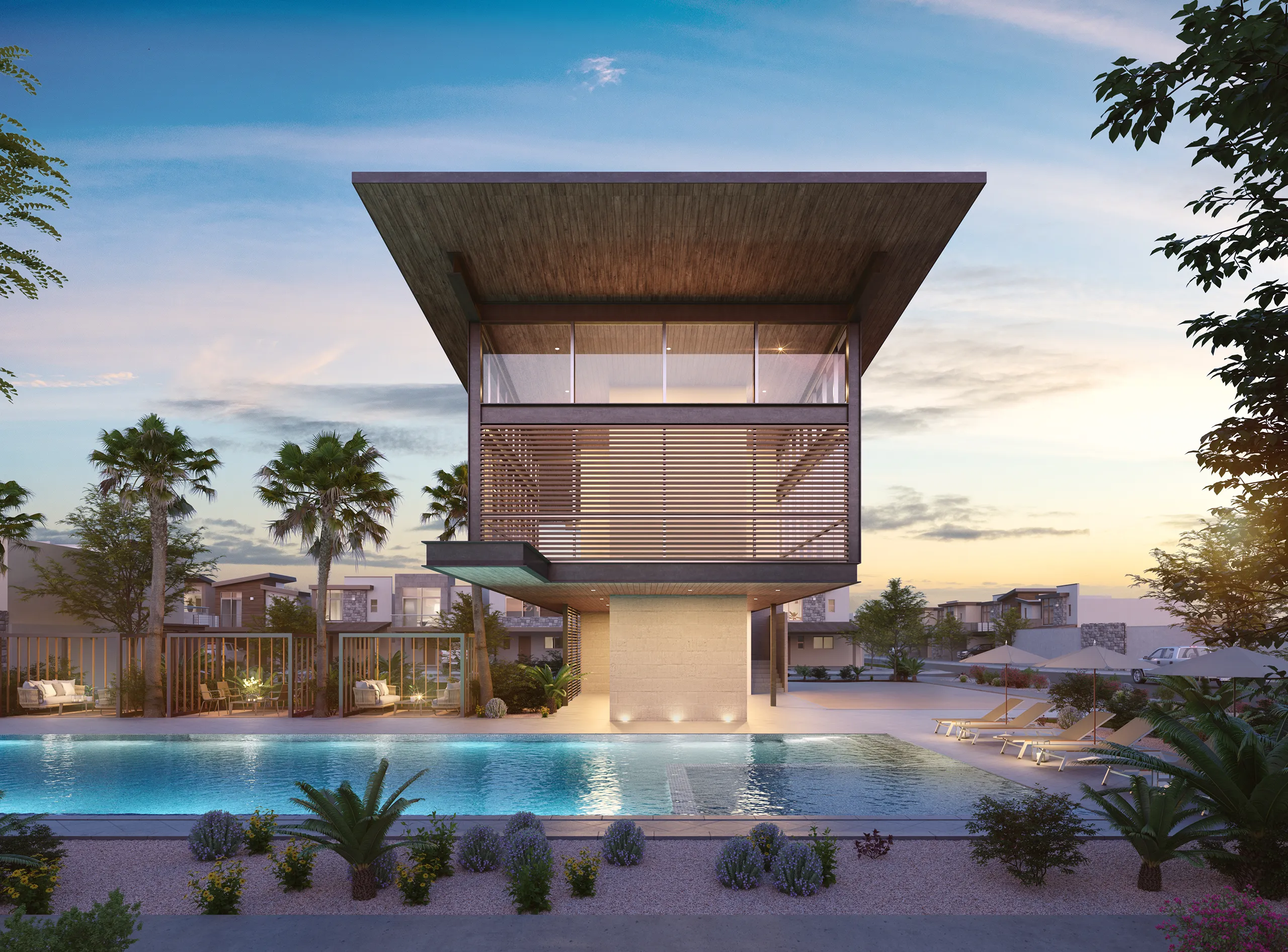 Secreto Condominio Zibata Mexico Fachada Branding Inmobiliario Renders