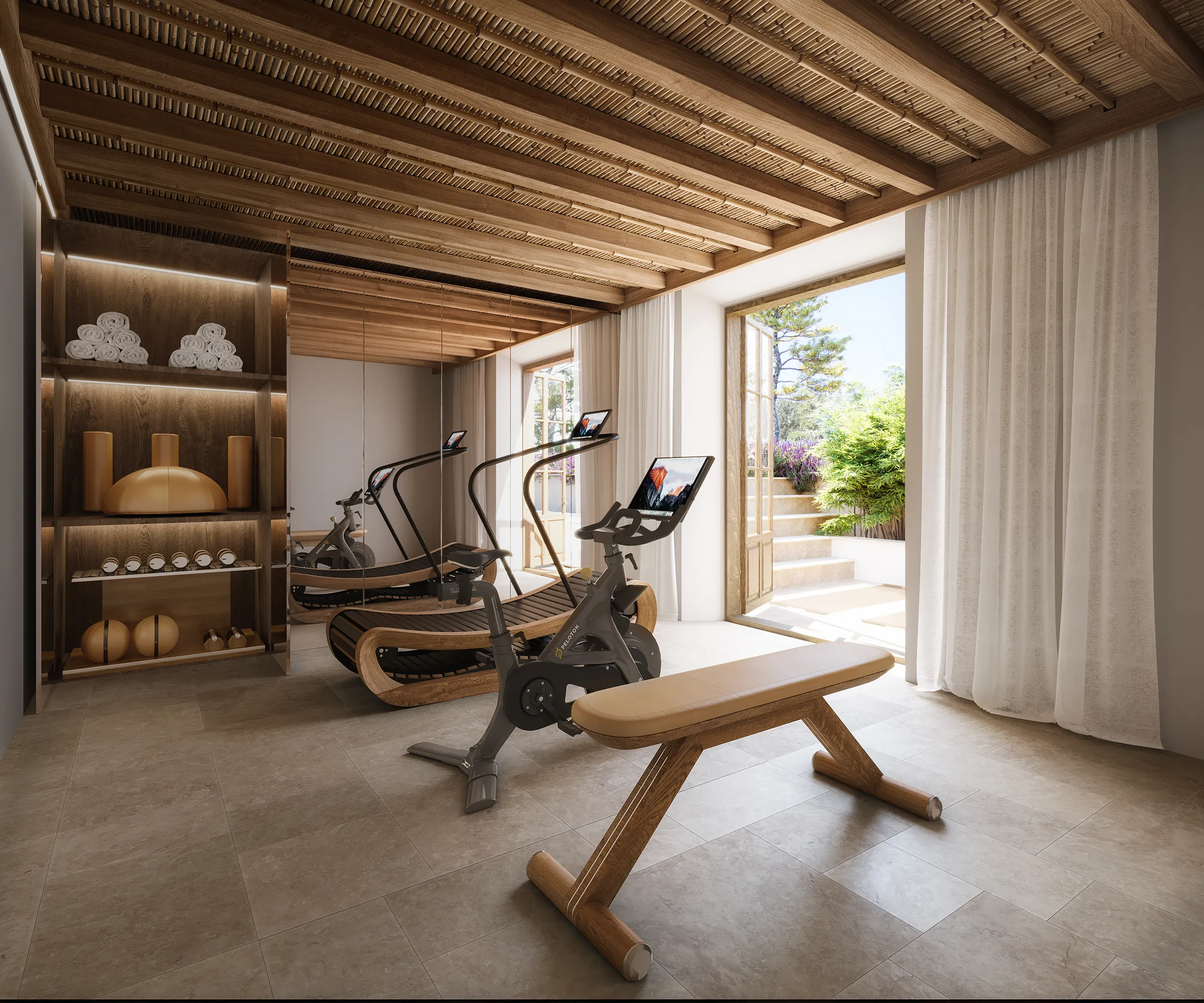Finca Soller Mallorca Gym Hyperrealistic 3D