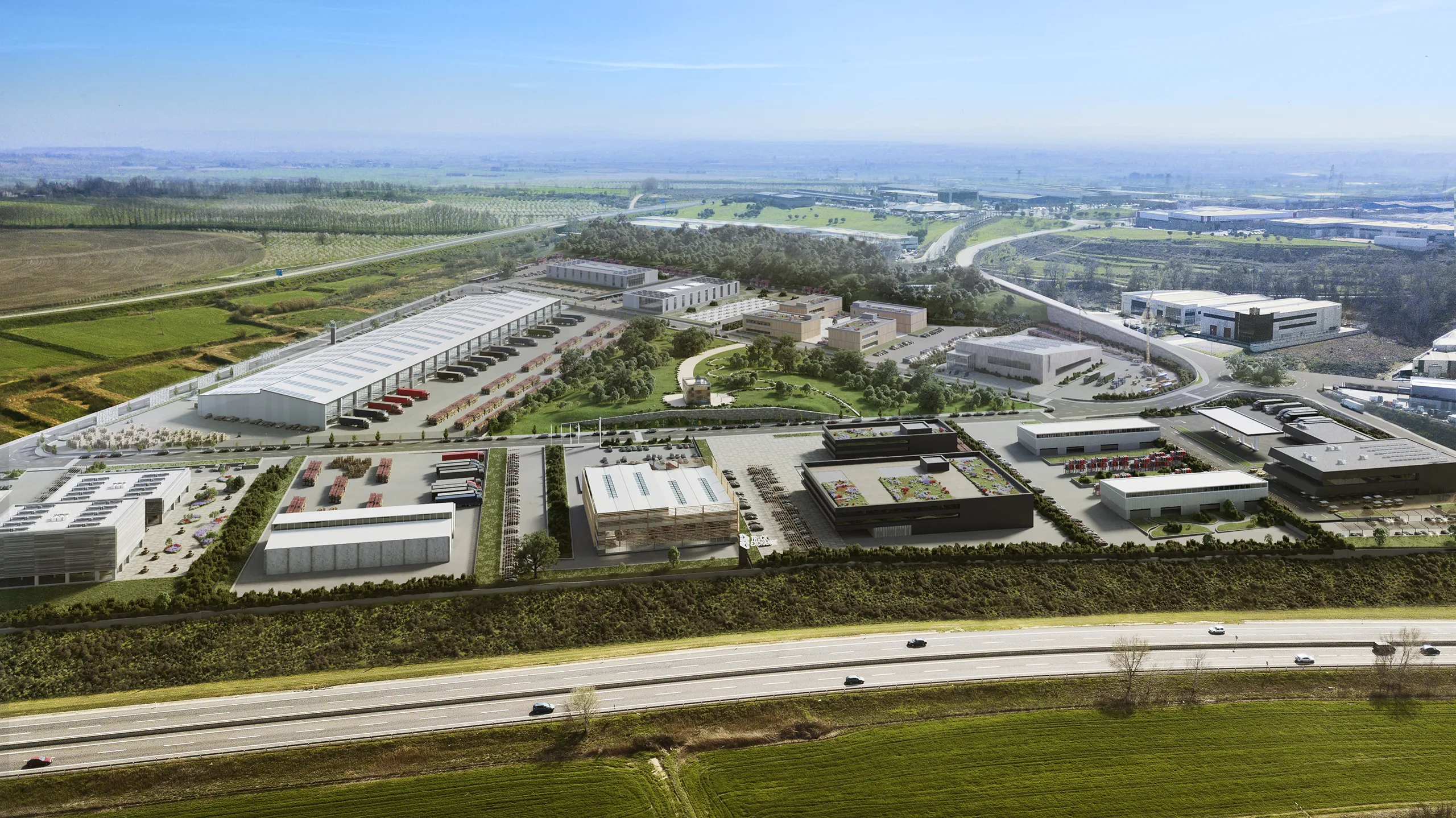 Sur 35 Masterplan Lleida Lleida Aerial view Architectural Vr