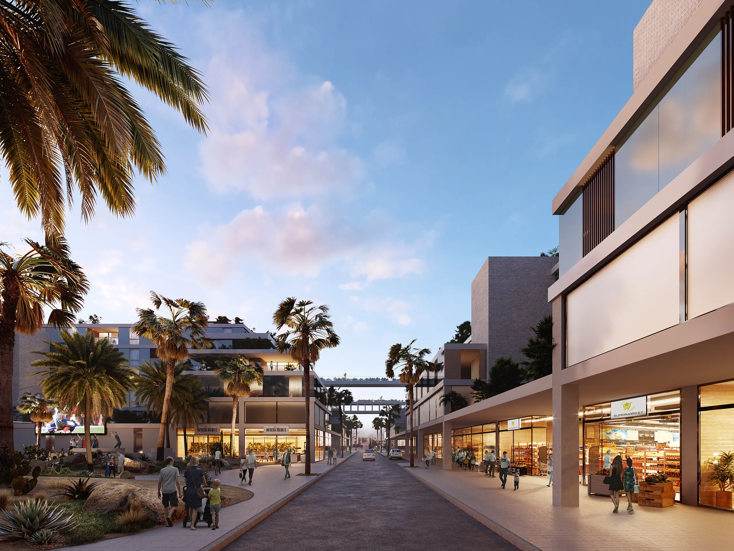 Cathedral City Housing Berkeley Usa Retail Property Branding Rendering