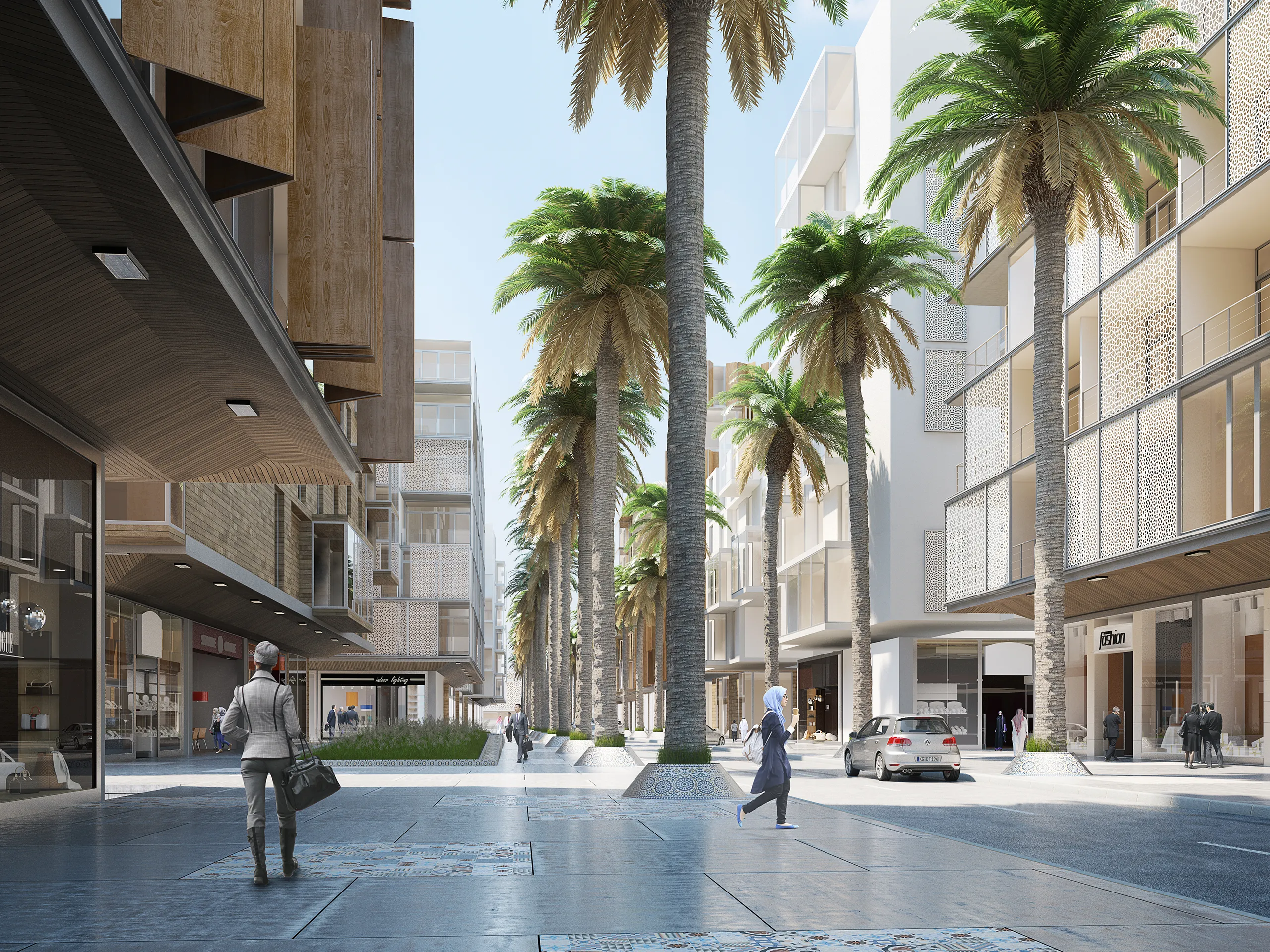 Najmat Masterplan Sharjah Dubai Garden Photorealistic Renders