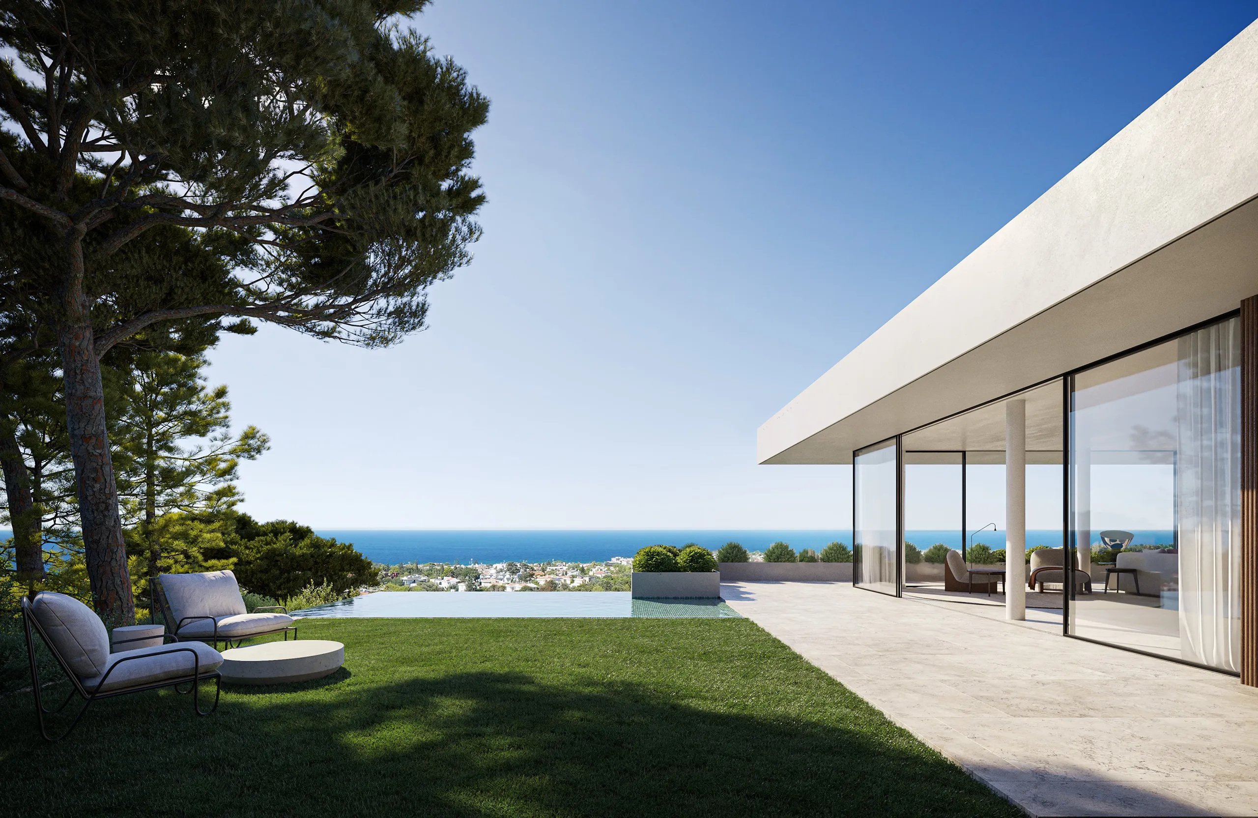 House Lisboa Portugal Garden Photorealistic 3D