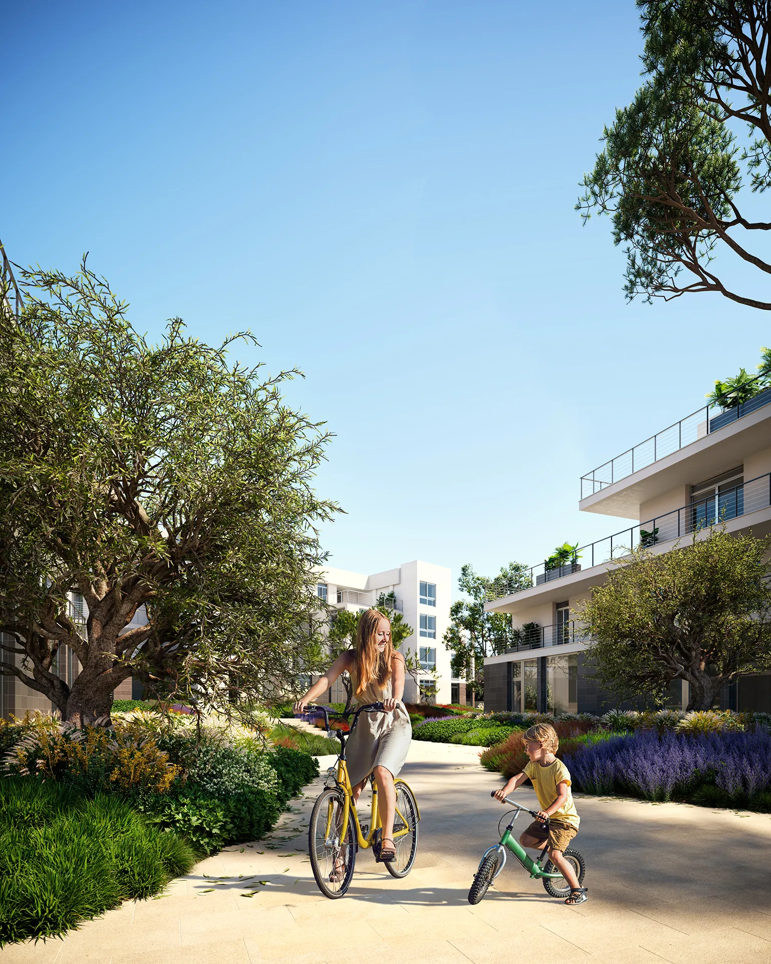 Pisos Tres Pinzons Magaluf Mallorca Common Areas Photorealistic Rendering