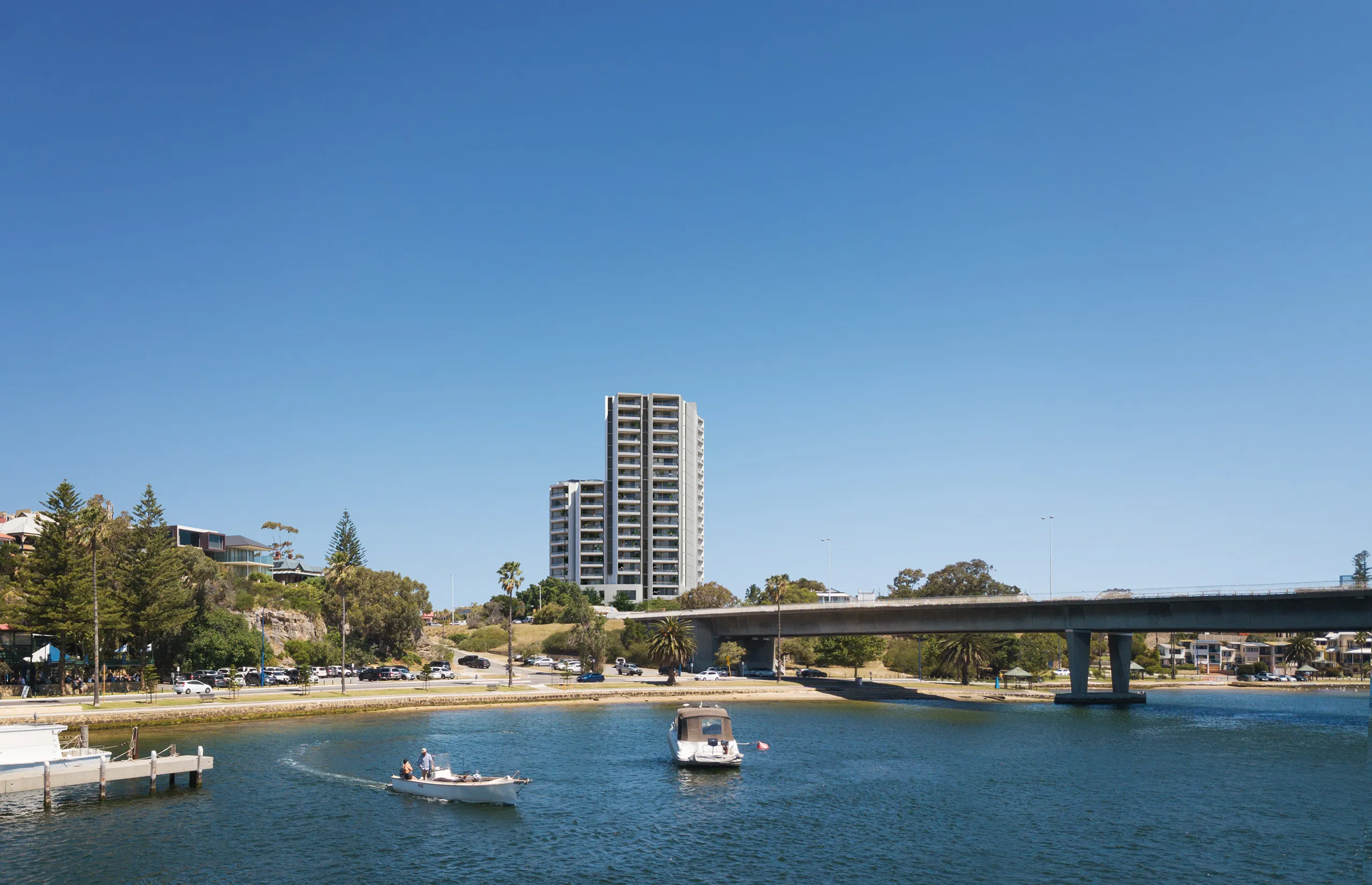Crossing Apartments Perth Australia Fassade eye level Renderings of Architecture