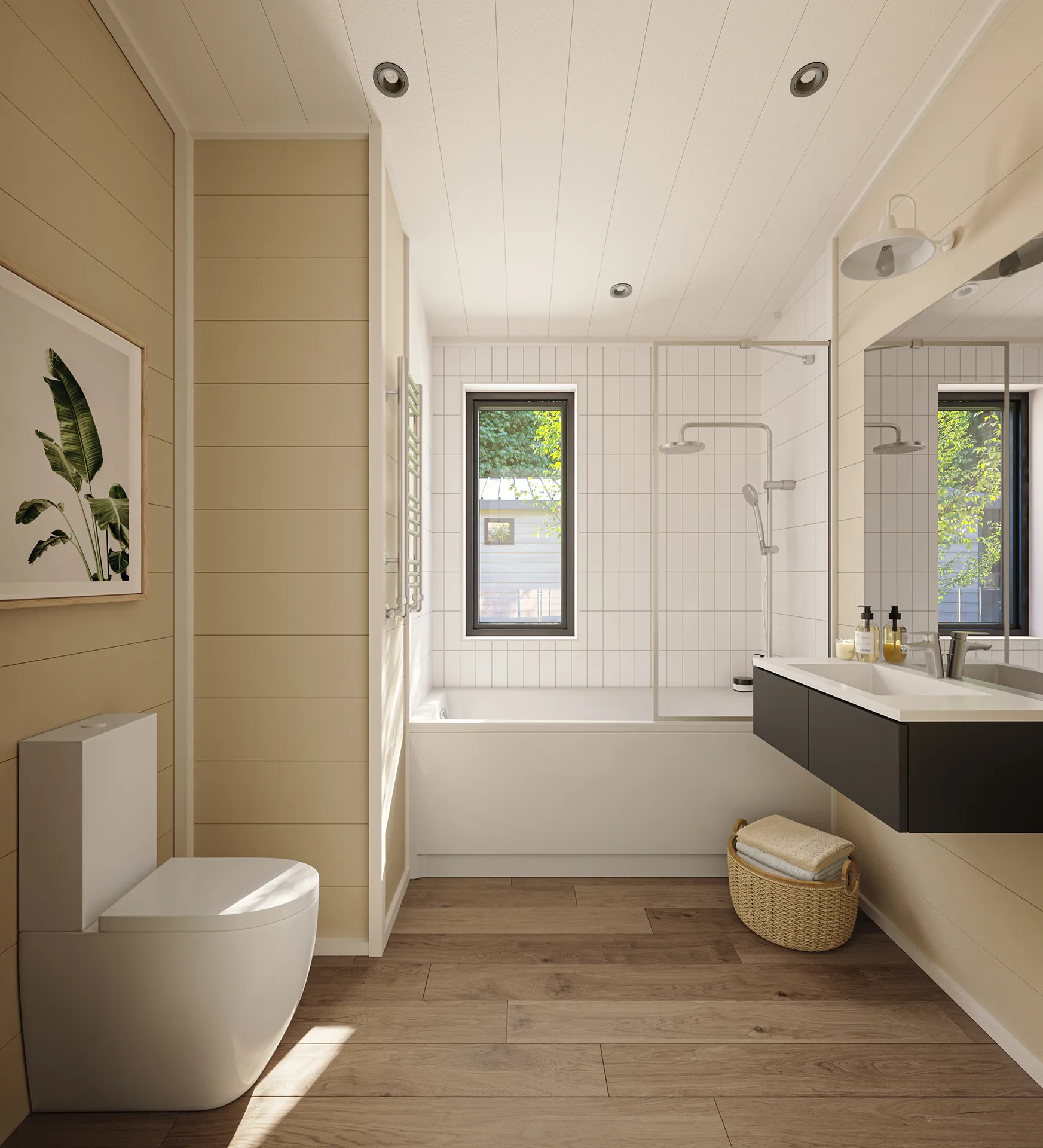 Lodges Lake District Uk Baño Renders fotorrealista