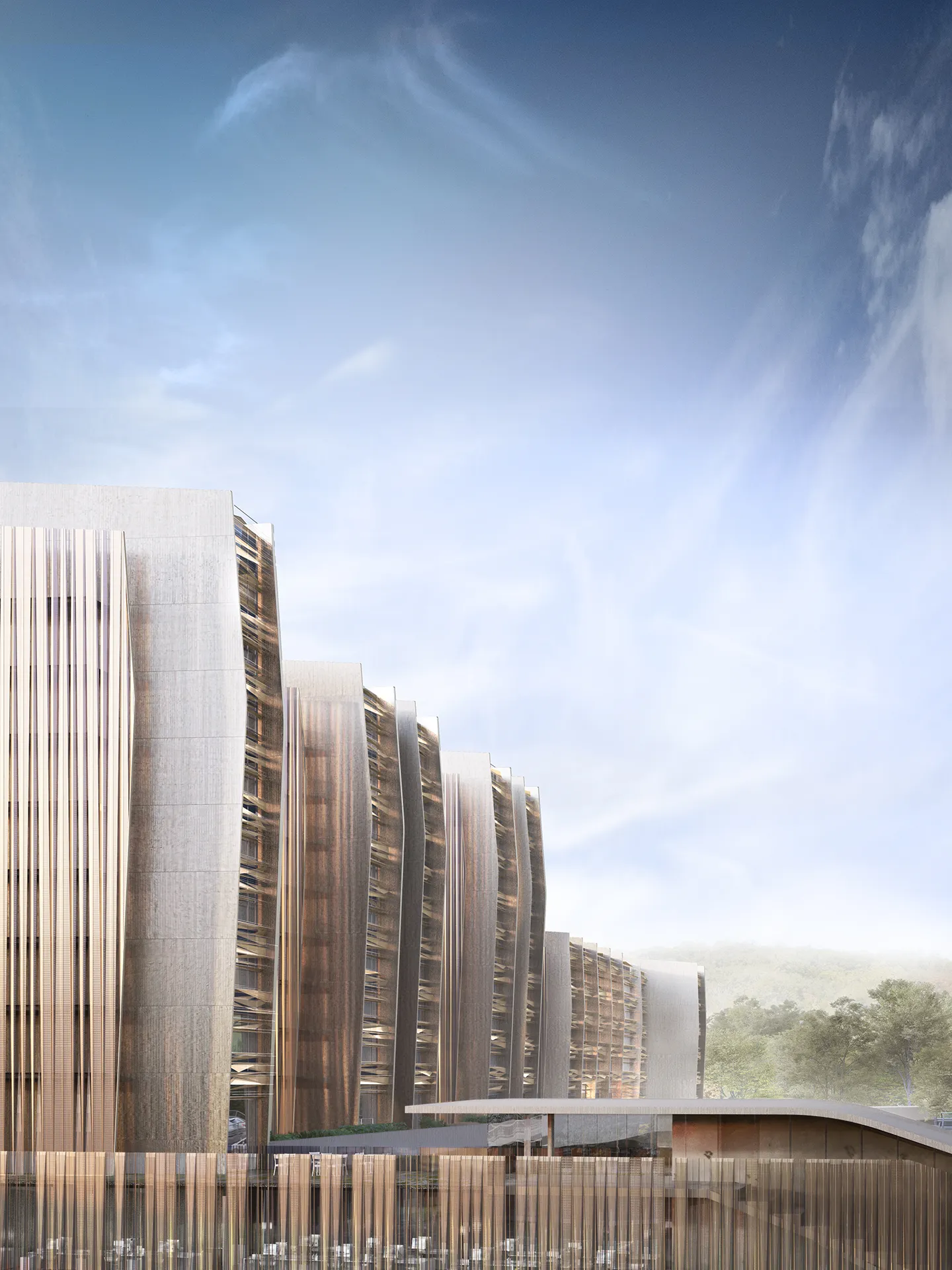 Lormont Apartments Lormont France Fassade eye level Architectural Renderings