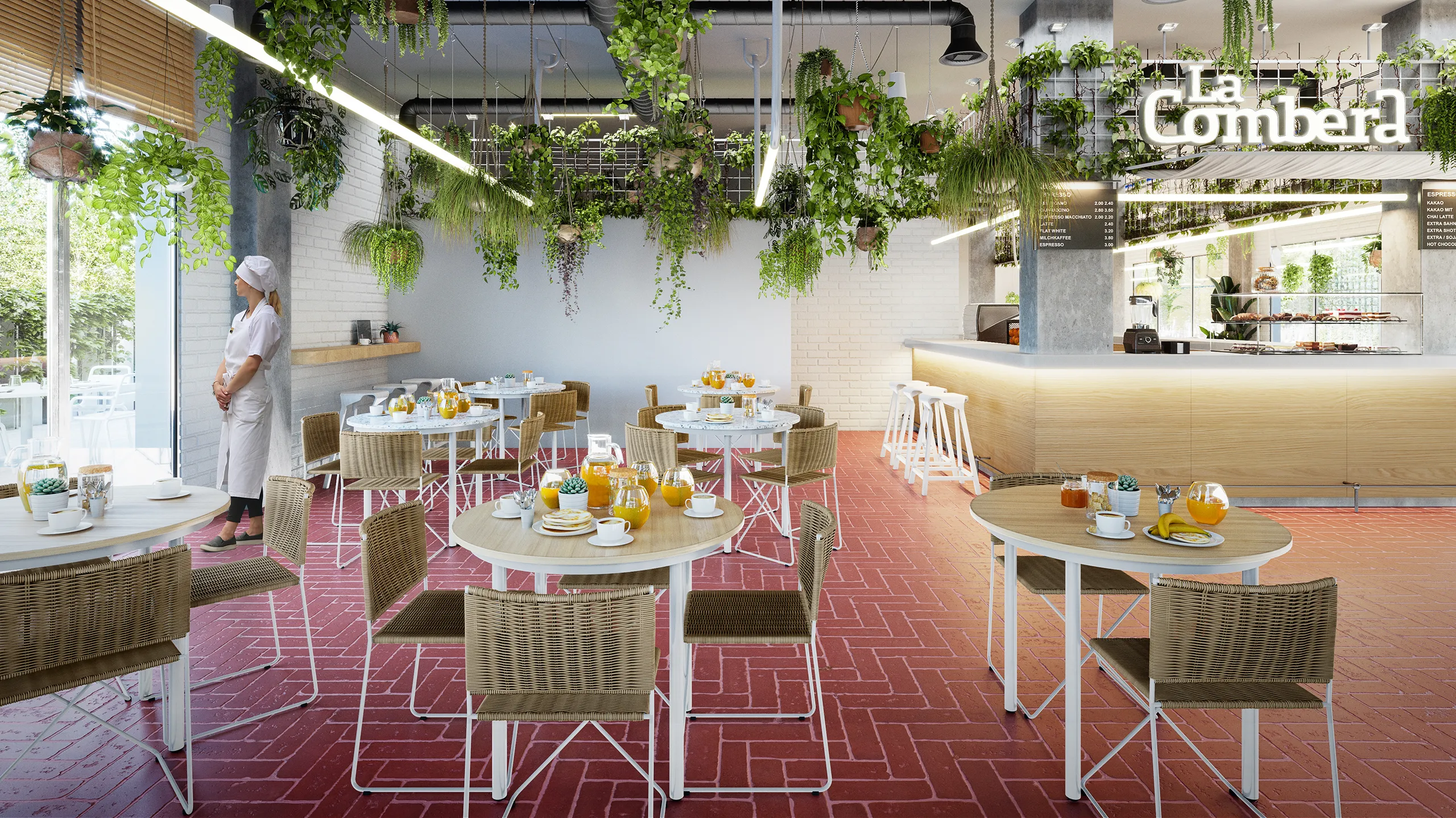 Residencia Aleu Barcelona Dining Photorealistics Visualisations