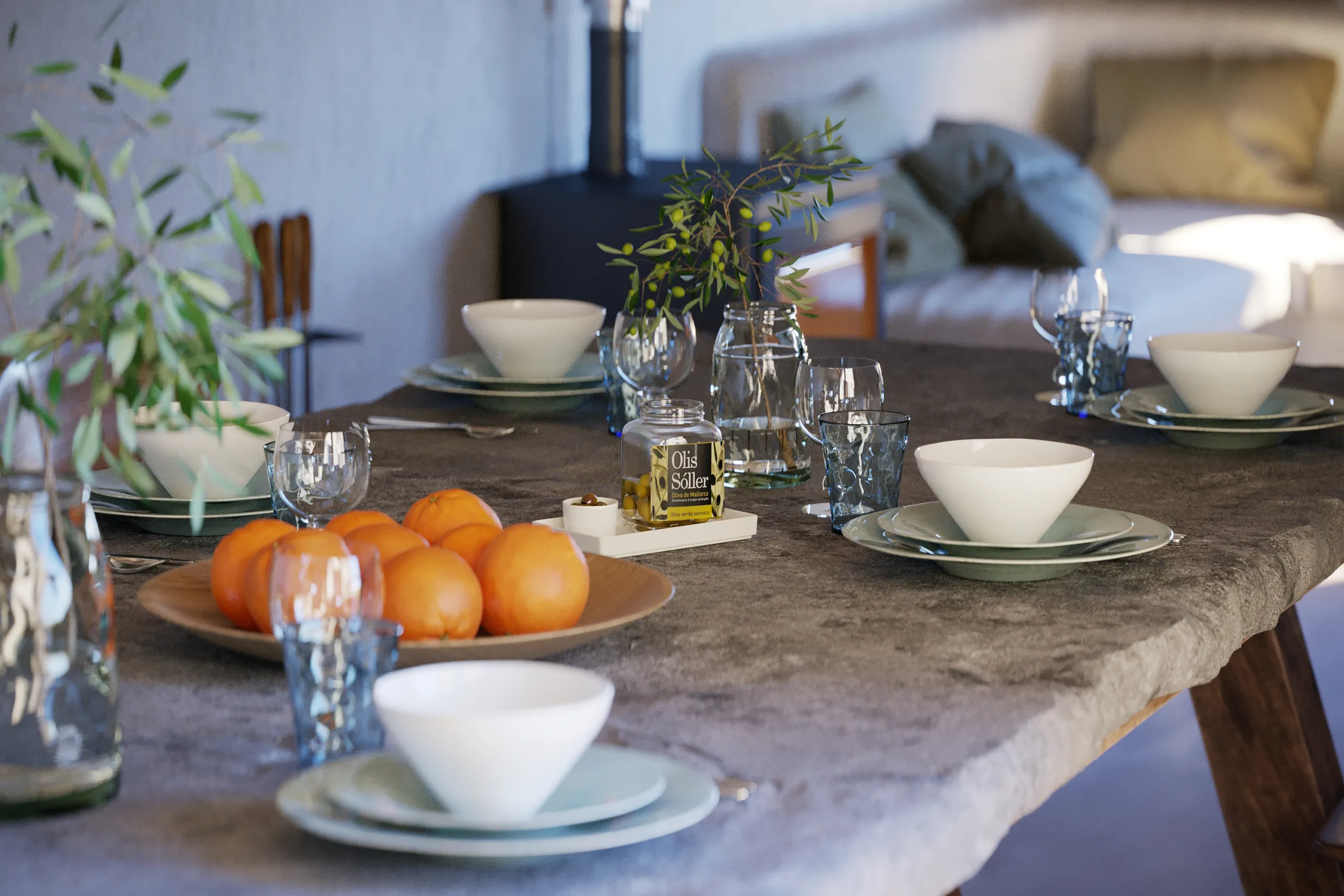 Townhouse Soller Mallorca Dining Architectural Virtual Tour