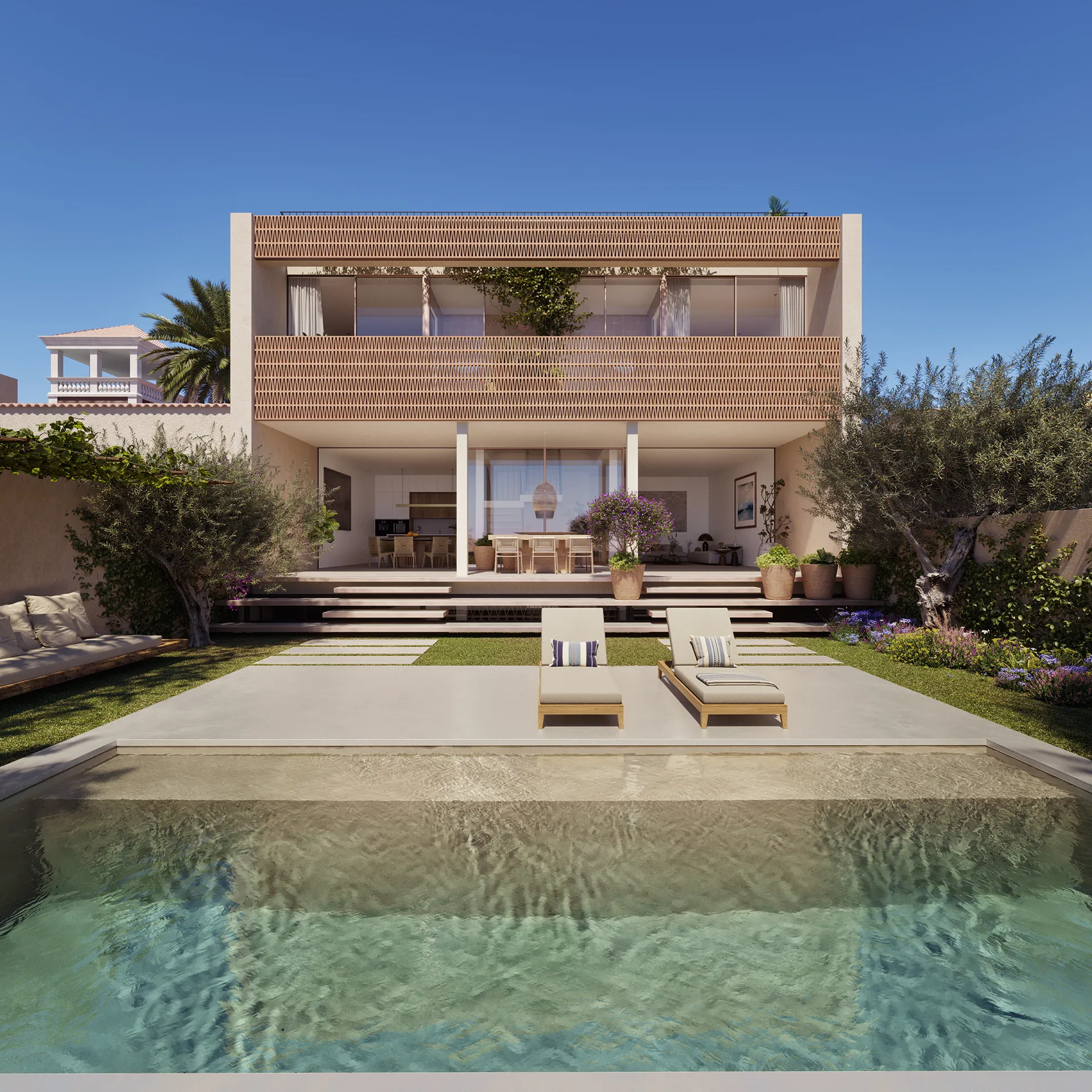 House Palma Mallorca Pool Property Branding Vr