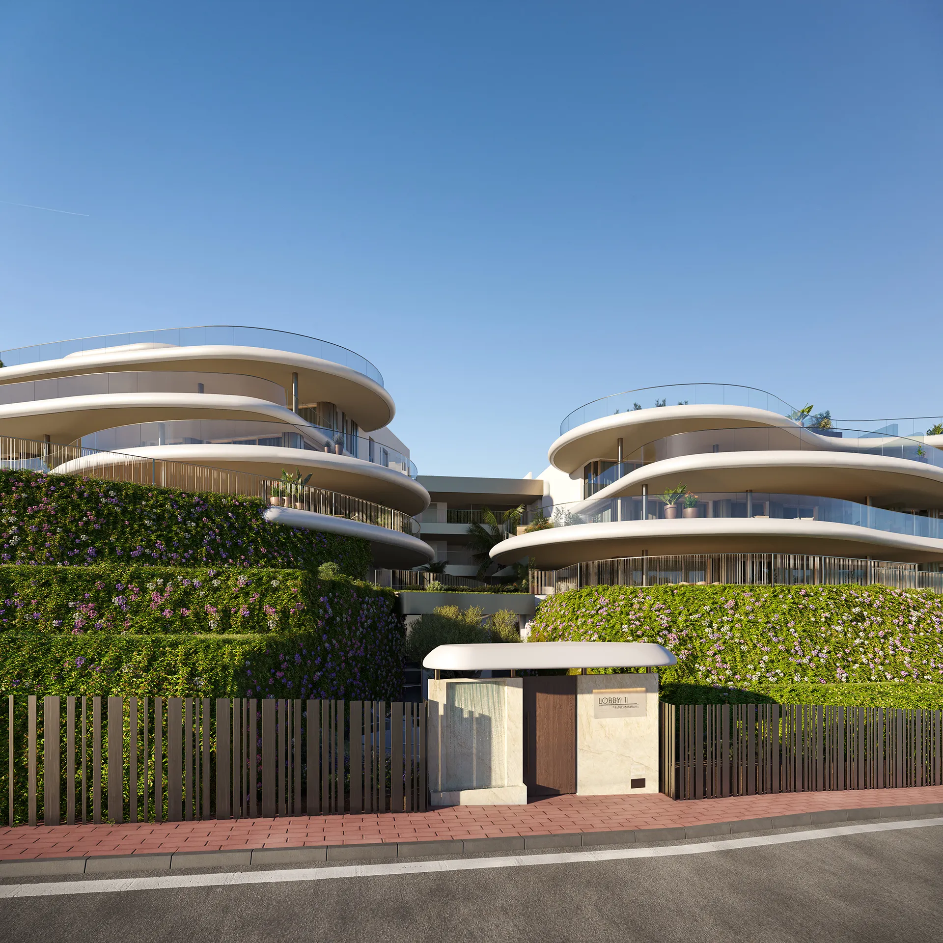 Sky Apartaments Marbella Fachada VR Arquitectonico