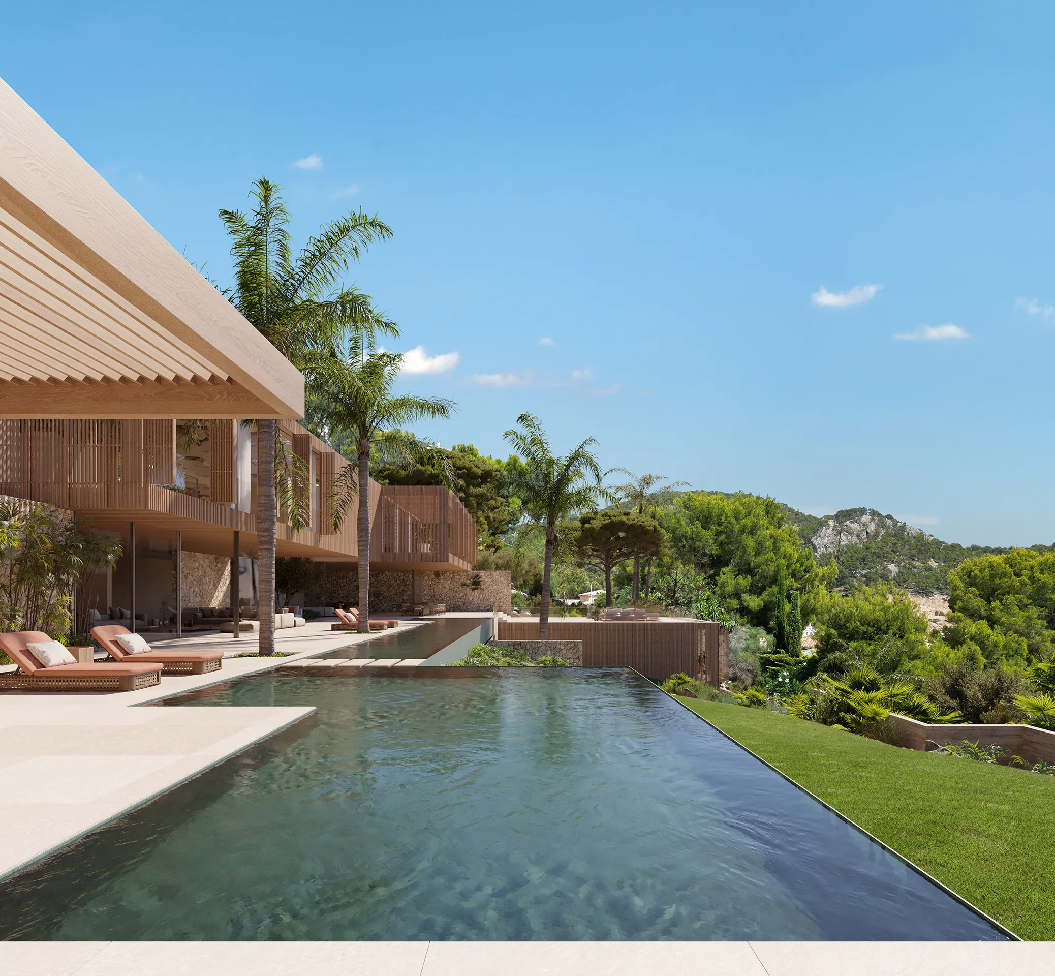 House Cala Llamp Andratx Mallorca Pool Photorealistic Virtual Tour