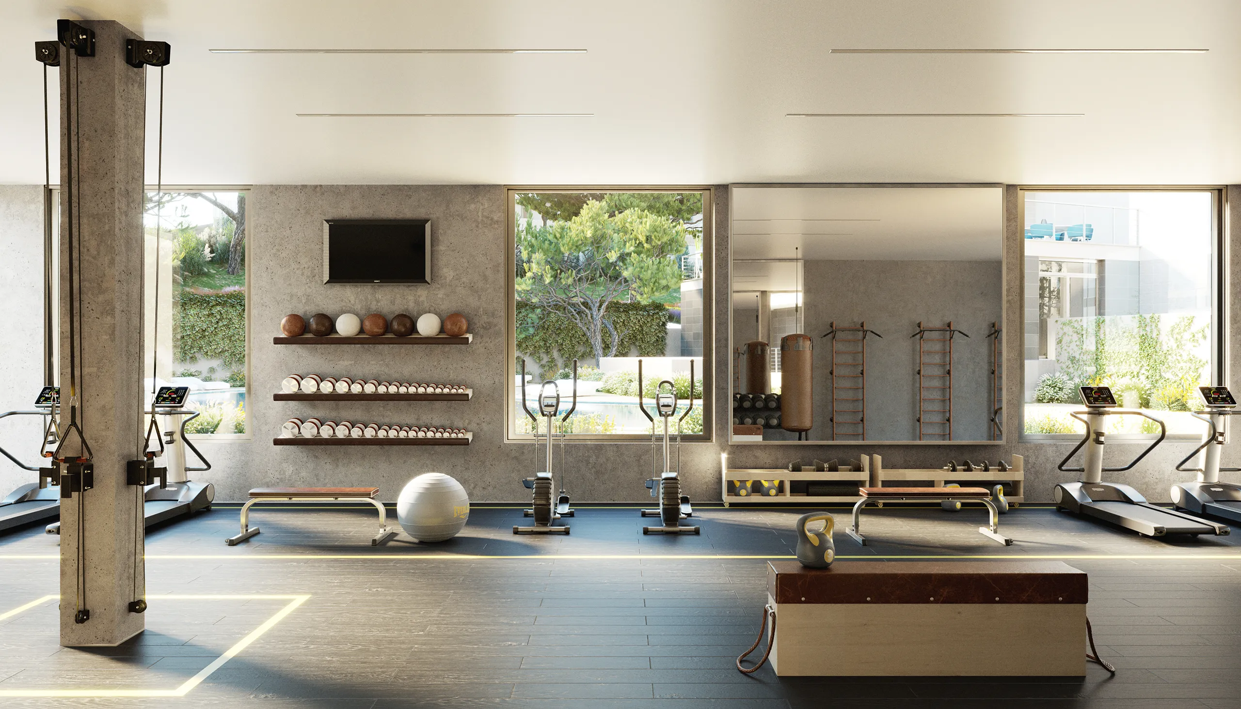 Pisos Tres Pinzons Magaluf Mallorca Living Photorealistic Renders