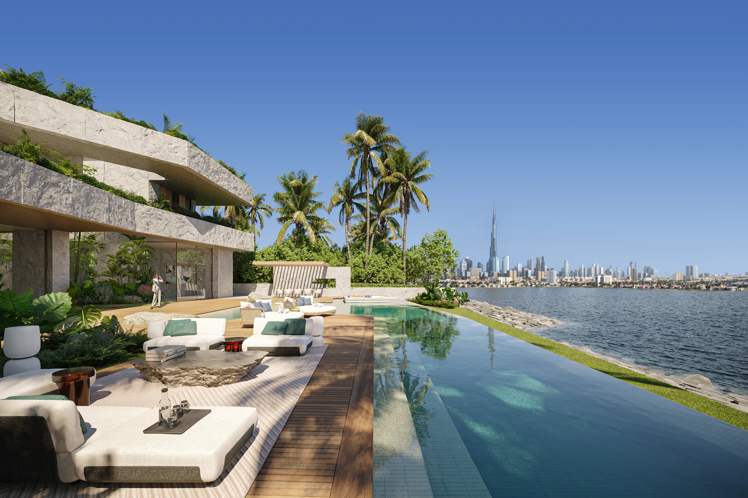 Villa High End Dubai Pool Architecture Renders