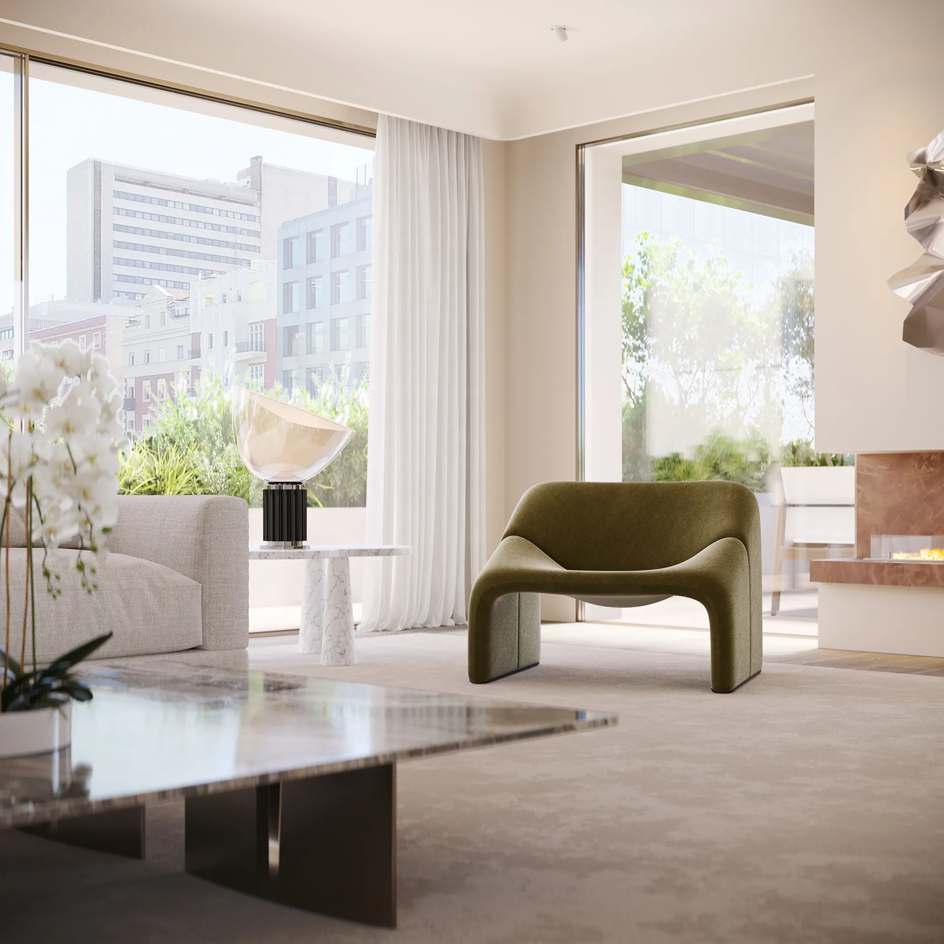 Viviendas Luxury Madrid Living Architecture Cgi