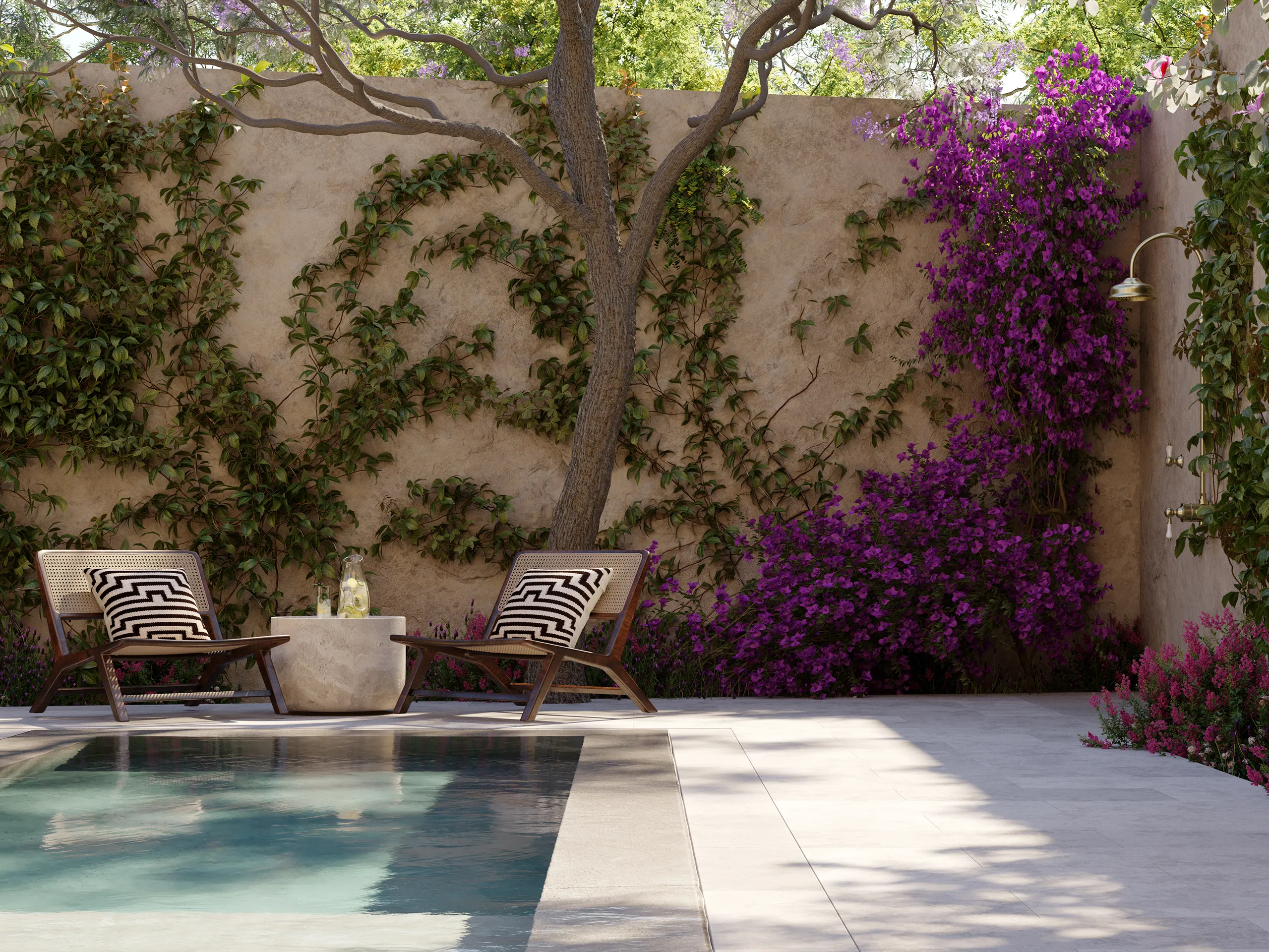 Casa Berrow Soller Mallorca piscina Visualizacion arquitectonica