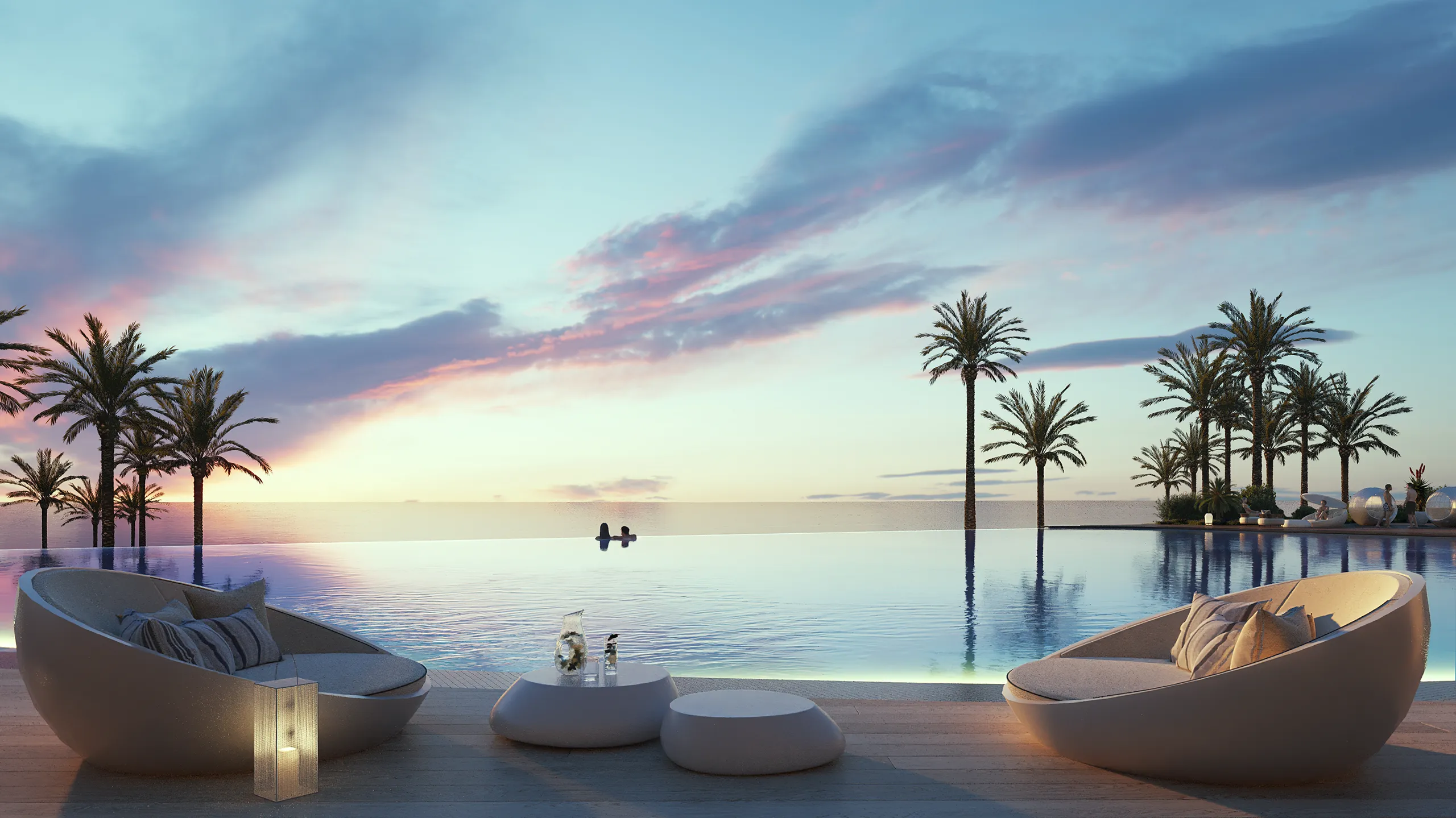 Soul Masterplan Egypt terrace Real Estate Cgi